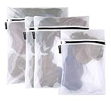 ROOXS Profi Wäschenetz (4er Set) Wäschesack für Waschmaschine und Trockner,...