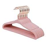 ManGotree Baby Samt Kleiderbügel mit Roségold-Haken, 28cm Kinder Größe, 360 Grad...