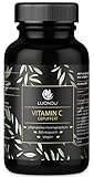 Vitamin C gepuffert 1000mg pro Tagesdosis 365 Kapseln hochdosiert, vegan - Gepuffertes...