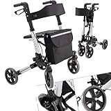 KESSER Rollator Aluminium Set, Leichtgewicht-Reiserollator mit Vollausstattung,...