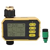 Wohpnle Sprinkler Timer, Einstellbarer Schlauch -Timer mit Regensensor Solarpanel...