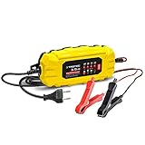 TROTEC Batterieladegerät PBCS 2A Erhaltungsladegerät Ladegerät für Auto und...