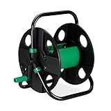 Relaxdays Schlauchtrommel, Wasserschlauchaufroller leer, für 30 m 1/2' Gartenschlauch,...