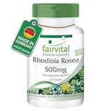 Fairvital | Rhodiola Rosea Kapseln 500mg - 120 Kapseln - Rosenwurz Wurzel Extrakt -...