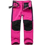 yeyity Kinder Skihose Cargo-Hose Softshellhose Jungen Mädchen Wanderhose Winter Outdoor...
