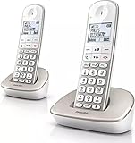 Philips XL4902S/34 DECT-Komforttelefon mit Anrufbeantworter - 2 Schnurlose...