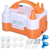 YEPVIE Luftballonpumpe Elektrische, 600W Elektrische Ballonpumpe mit 14 Ballongirlande...