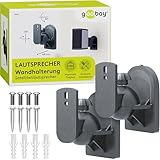 Goobay Wandlautsprecherhalterung – Universalhalterung für Lautsprecher (3,5...