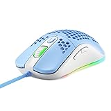 QARIDO 2 Pcs Kabelmaus,Carven Kabelgebundene Gaming-Maus - RGB-Maus, Flexibler...