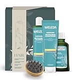 WELEDA Bio Rosmarin Haarpflege Geschenkset inkl. Kopfmassagebürste