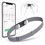 Checkme Mobiles EKG Gerät mit Brustgurt, Echtzeit-EKG-Wellenformanzeige, 30s-15min...
