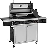 tepro Gasgrill Keansburg 6 SPECIAL EDITION in Edelstahl-Optik, 4 Brenner, 2 POWERZONEN,...
