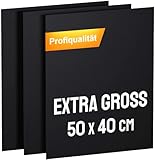 KOMOTO® BBQ Grillmatte (3er Set) 50x40 cm I Extra Dick I Grillmatten für...