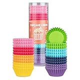 Parmedu 600 Stück Papier-Cupcake-Förmchen: 3,2 cm Mini-Muffin-Papierförmchen,...