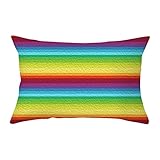 4er Kopfkissenbezug 30x50cm, Pillowcase Mehrfarbig Mehrfarbige Streifen Polyester...