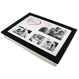 PrimoLiving Knietablett mit Fotorahmen- 43 x 32,5 x 8 cm – Tablett als...
