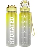 Sahara Sailor Trinkflasche, 1L Sport Trinkflasche Weithals mit Abnehmbarem...