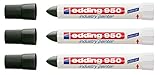 edding Spezialmarker 950 industry painter, 10 mm | (3 Marker, schwarz)