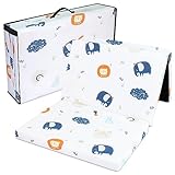 Reisebett Matratze 60x120 cm faltbar - Dicke Faltbare Matratze für Baby...