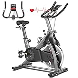 HEKA Heimtrainer Fahrrad, Hometrainer für zuhause mit 20kg Stahlschwungrad,...