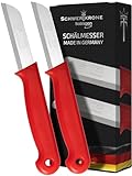Schwertkrone Solingen 2er Schälmesser Set - Obst- und Gemüsemesser aus rostfreiem...