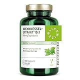 LifeWize® 180 Brennnessel Kapseln - Brennesselkapseln zur Entwässerung - 900mg...