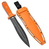 ODENWOLF W-SowCatcher - Großes Jagdmesser aus D2-Stahl - Großes Feststehendes Messer mit...