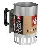 FEUERGOTT Anzündkamin Premium Big XXL - Edelstahl Grillanzünder mit...