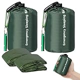 EEEKit Notfall Schlafsack, 2 Stück Wasserdicht Überlebenssack, Thermo...