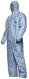 DuPont Tyvek 500 Xpert Chemikalienschutzkleidung mit Kapuze, KategorieII, Typ 5-B und 6-B...