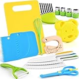 Kindermesser - 17 teiliges Kinder Sicherheit Küchenmesser für echtes Kochen...