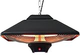 Aktobis Decken-Heizstrahler, Balkonheizer, Zeltheizer WDH-200LS (Schwarz + bis...