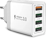 SCCVEE Quick Charger 3.0 USB-Ladegerät, 33W QC 3.0 USB-Netzteil,...