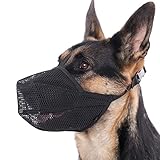 Maulkorb für Hunde, weicher Netzmaulkorb für kleine, mittelgroße und große Hunde,...