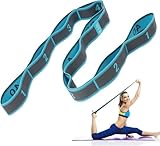 Riwer Yoga Gurt 3 Stück Yoga Band Stretching Strap mit 10 Schlaufen, Fitness Stretchband...