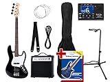 Rocktile Groover's Pack JB E-Bass Black Set III - 7-teiliges Komplettset -...