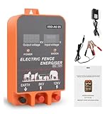 Weidezaungerät 5-10KM Elektrozaungerät 2,5 Joule mit LCD-Display 12V Energizer...
