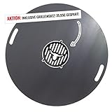 A. Weyck Tools Feuerplatte 100cm 6mm fÃŒr Feuertonnen Kugelgrill Handgriffe...