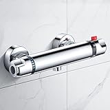Duscharmatur Thermostat-Brausebatterie，Duschthermostat Mischbatterie für Dusche Bad...