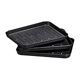 Relaxdays Schuhabtropfschale 3er Set, Schuhwanne aus Kunststoff, für 3 Paar...