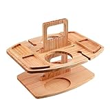 Sparklenut Picknick Weintisch, Tragbarer Outdoor Weintisch, Picknicktisch mit Glashalter,...