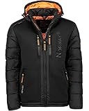 Geographical Norway Beachwood Men - Winterjacke Hooded Herren Parka - Warme Daunenjacken...