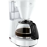 Melitta Easy - Filterkaffeemaschine - mit Glaskanne - Tropfstopp - 10 Tassen - Weiß...