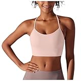 Sport BH Damen Starker Halt Bralette Damen Rückenfrei Spaghettiträger Bra Ohne Bügel...