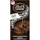 Lindt LINDOR Tafel 60% Kakao Extra Dunkel Promotion | 100g feinherbe Schokolade...