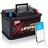 NNH Lithium Batterie 12V 100AH,Aufgewertete A+ Batteriezellen,Lifepo4 100ah mit Bluetooth...