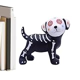 Dayysiuy Halloween Figur,Tischdekoration Skulptur - Dekorative Skelett Katze Und Hund...