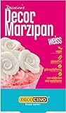 Decocino Decor Marzipan Weiß – 200 g vegane Marzipan-Rohmasse Kuchen-Deko, Torten-Deko...