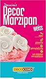 Decocino Decor Marzipan Weiß – 200 g vegane Marzipan-Rohmasse Kuchen-Deko, Torten-Deko...