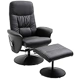 HOMCOM Relaxsessel mit Fußhocker Stauraum Liegefunktion Massagesessel TV-Sessel mit...